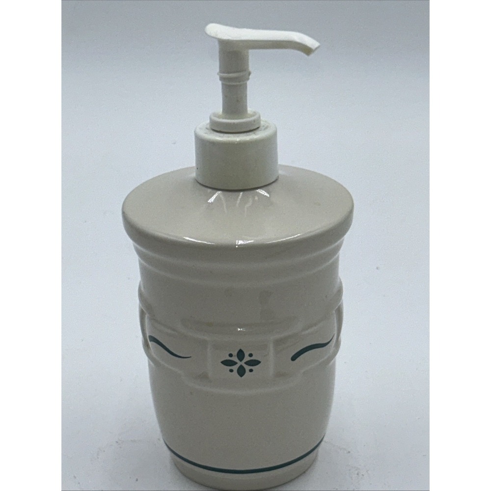 Longaberger Heritage Green Soap Dispenser Made In USA EUC - Picture 1 of 7